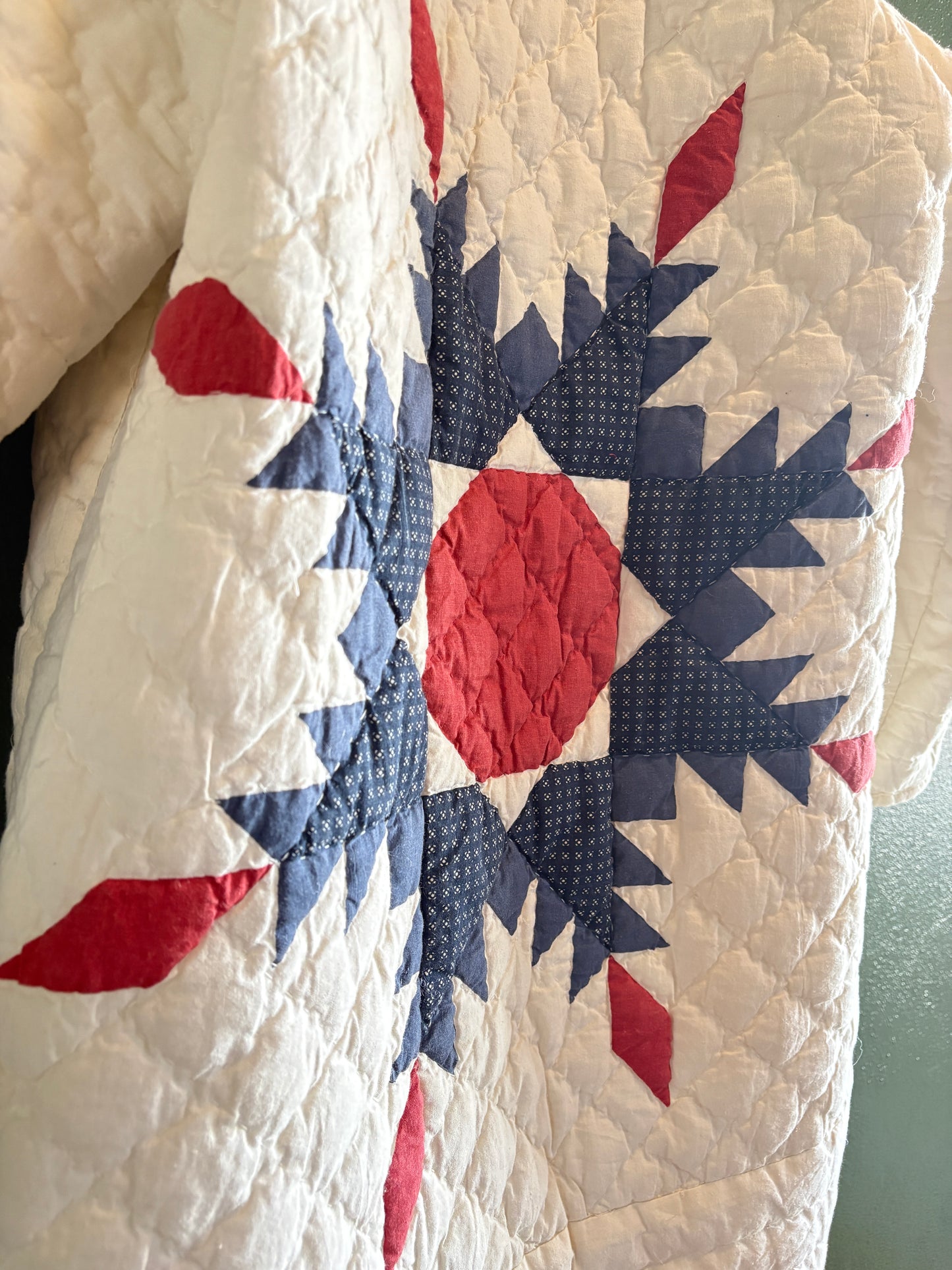 White Quilt Block Coat