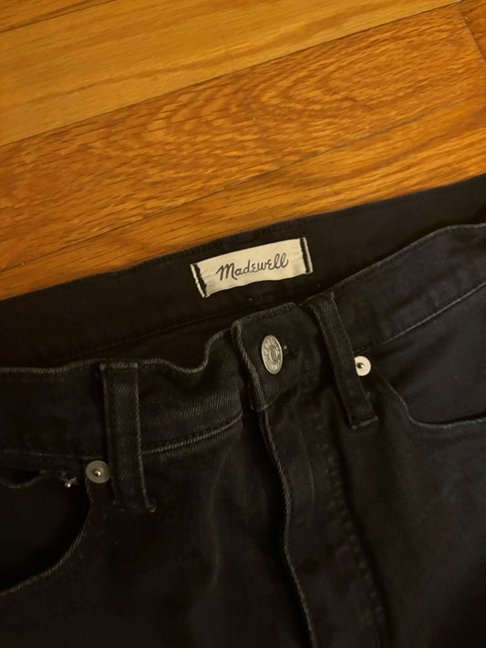LANDFILL SAVE - Black Classic Straight Madewell Jeans