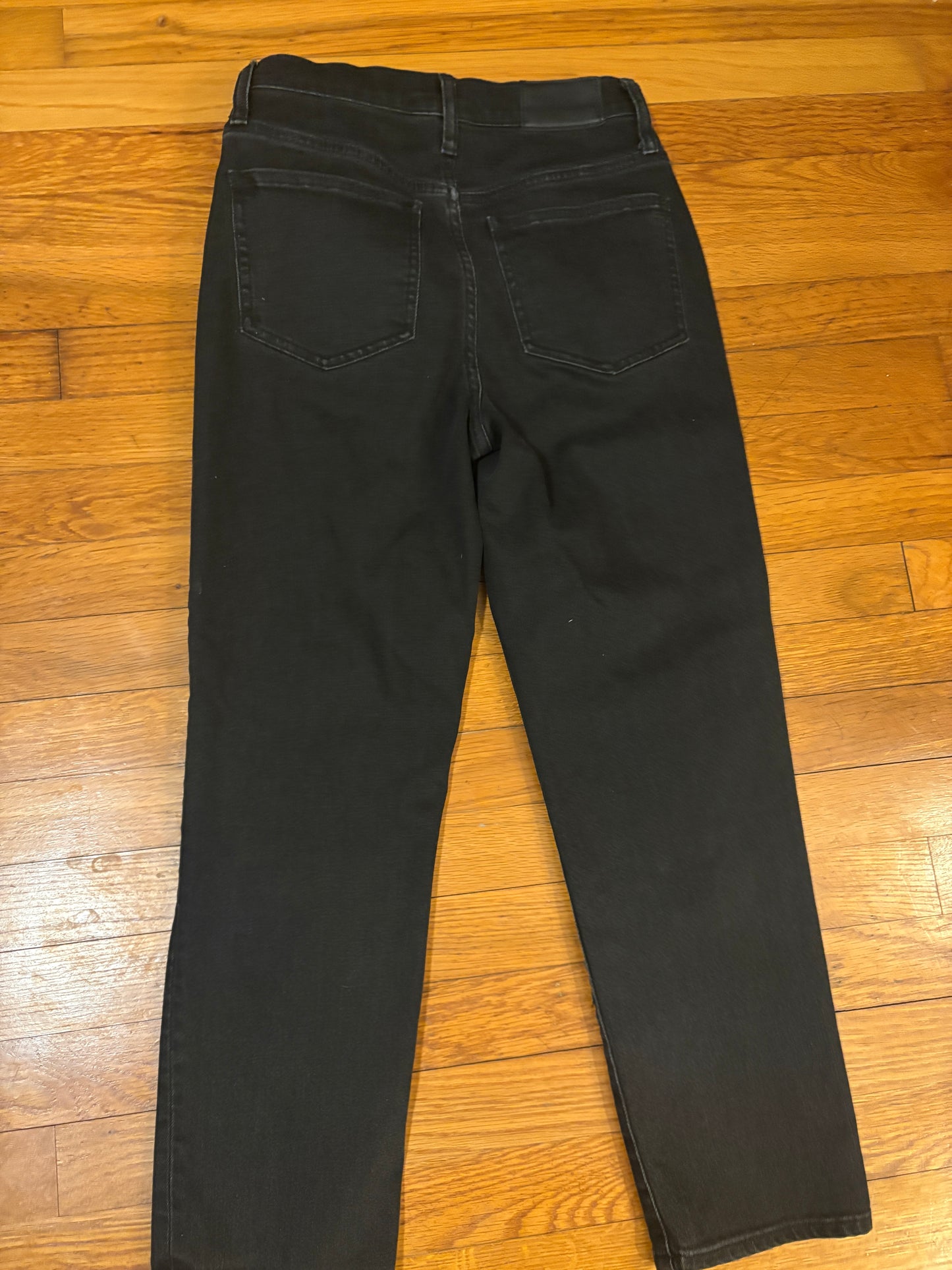 LANDFILL SAVE - Black Classic Straight Madewell Jeans