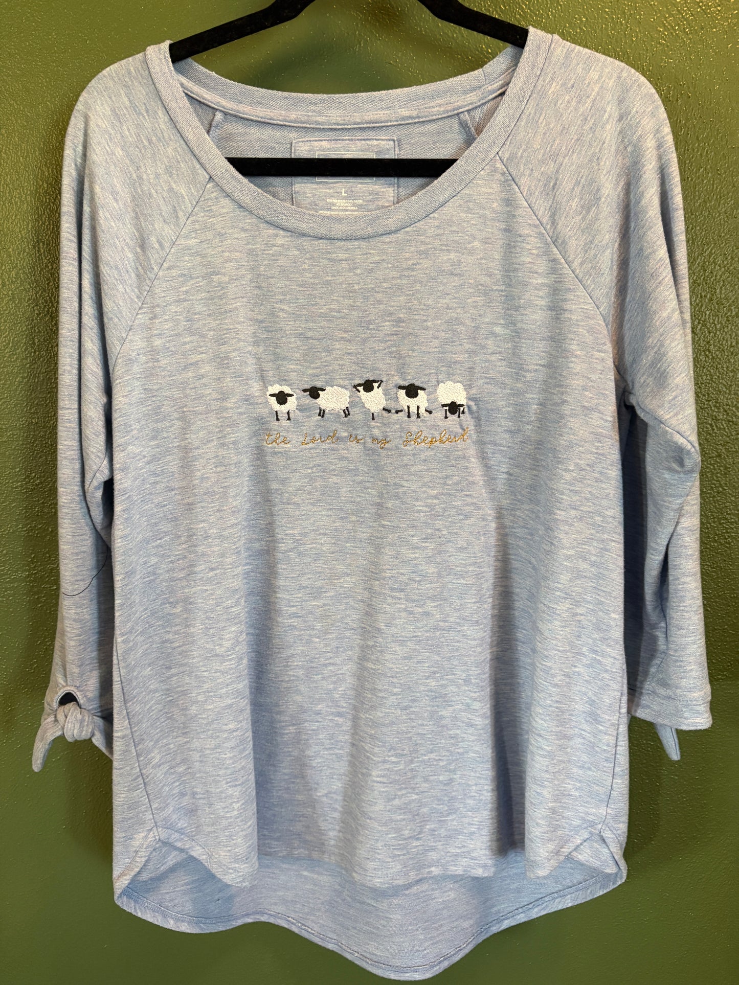 TLIMS - Baby Blue Quarter Sleeve Tee (Large)