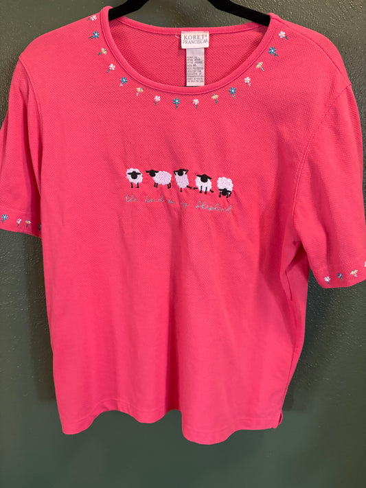 TLIMS - Flowery Embroidered Upcycled Tee