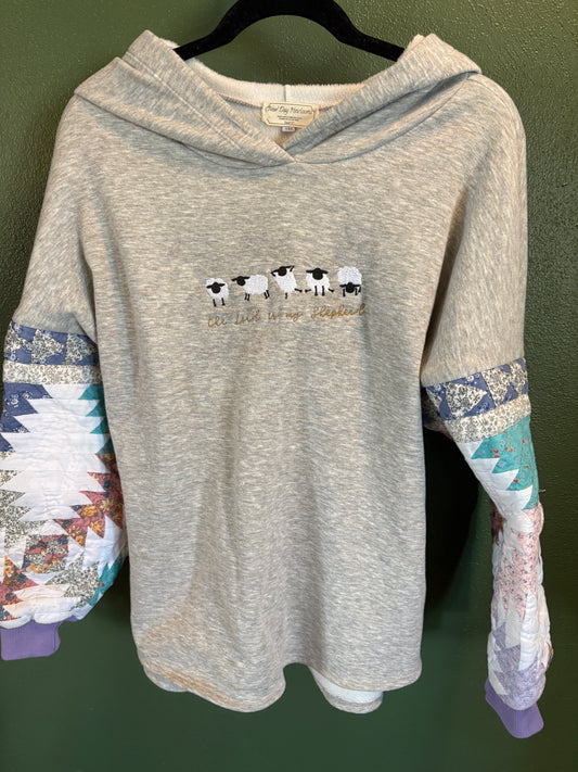 TLIMS - Quilted Sleeve HighLow Hoodie